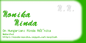 monika minda business card